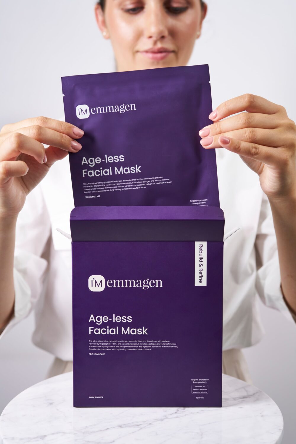 Emmagen Rebuild & Refine - ageless facial mask (5pcs) - Afbeelding 2