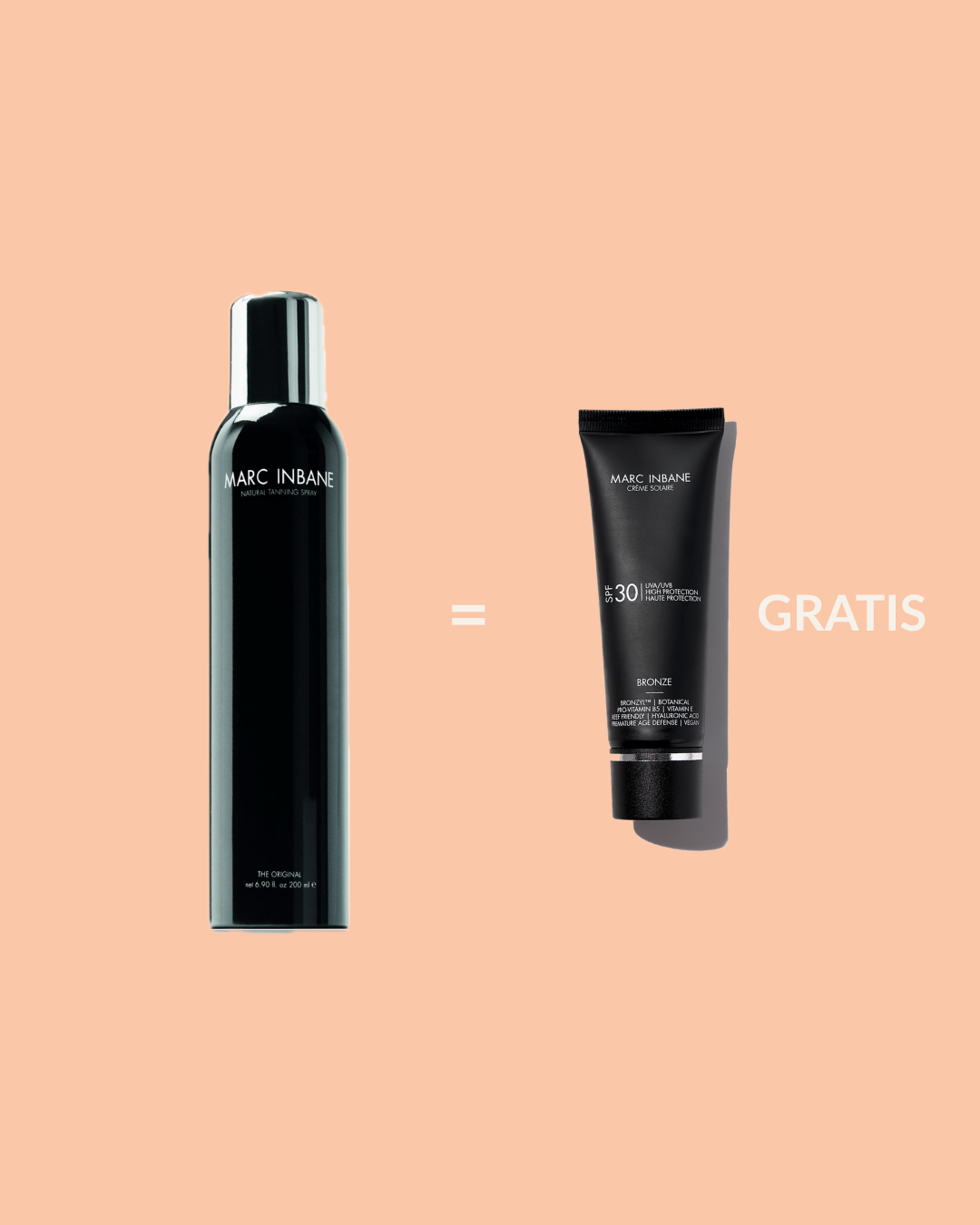 ACTIE Marc Inbane Tanning Spray + GRATIS Crème Solare SPF30